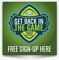 Button to sign up for get back in the game