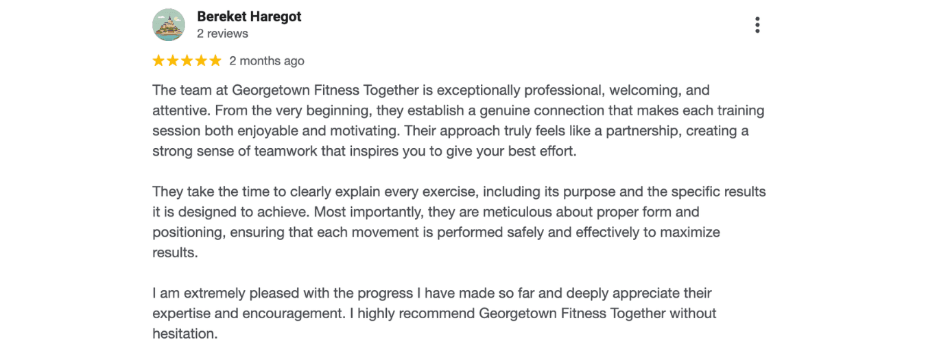 Bereket Haregot gave five star review